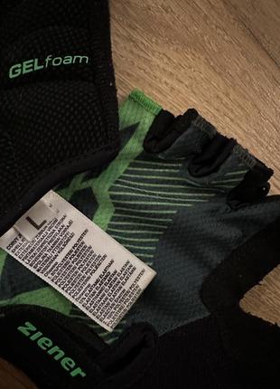 Перчатки, мітенки, фітнес, велоперчатки ziener gel foam3 фото