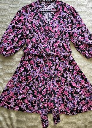 Вискозное платье s-m с пояском