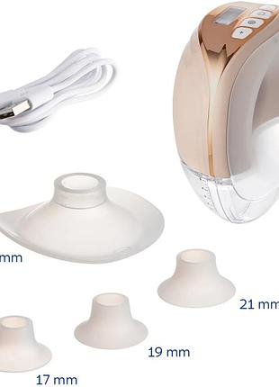 Электрический молокоотсос canpol baby для бюстгальтера без помощи рук