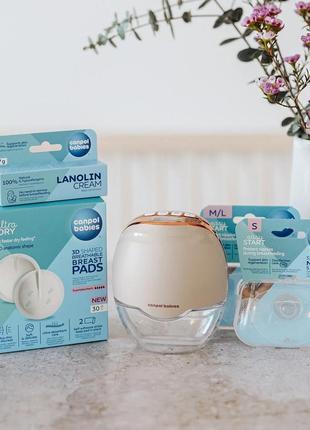 Электрический молокоотсос canpol baby для бюстгальтера без помощи рук