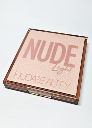 Б/у палетка теней для век huda beauty light nude obsessions eyeshadow palette