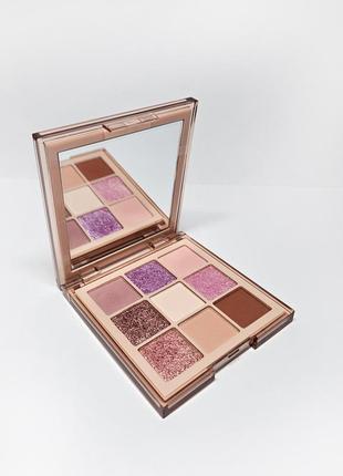 Б/у палетка теней для век huda beauty light nude obsessions eyeshadow palette