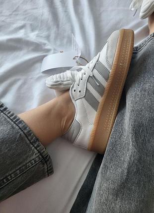 Кроссовки adidas samba grey 3