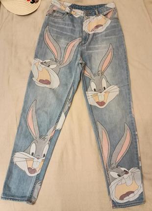 Милые джинсы bugs bunny от h&m