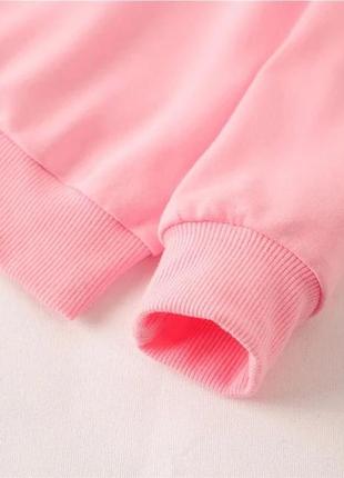 Свитшот толстовка стильная розовая папашечная девочка2 фото