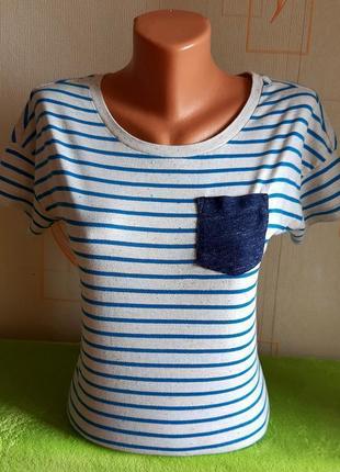 Стильная полосатая футболка superdry combed cotton, made in india, молниеносная отправка