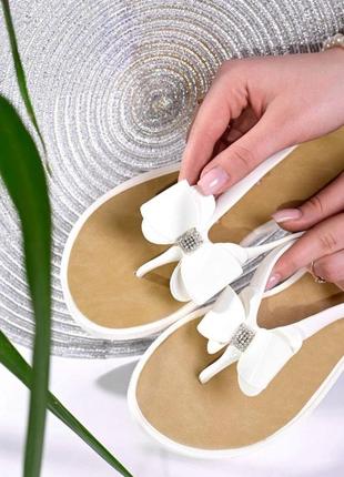 Босоніжки в'єтнамки жіночі силіконові білі