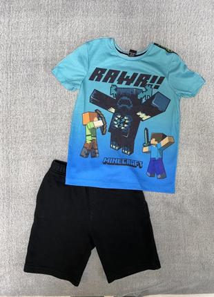 Костюм детский летний футболка и шорты от george б/в3 фото