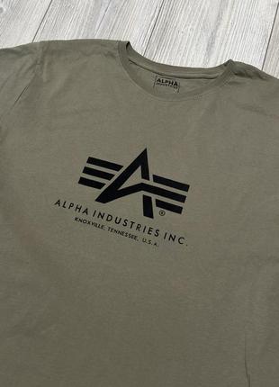 Футболка alpha industries logo t-shirt2 фото