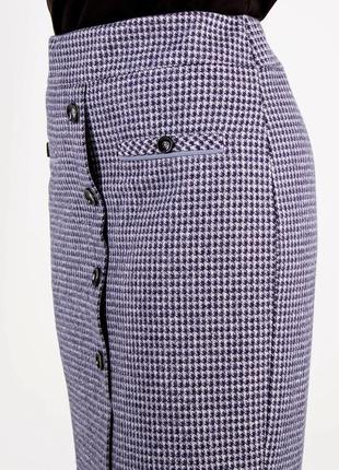 Женская классическая юбка" летисия", ткань стрейч кашемир,  р-р 56 серая3 фото