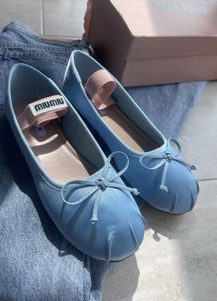 Балетки miu miu