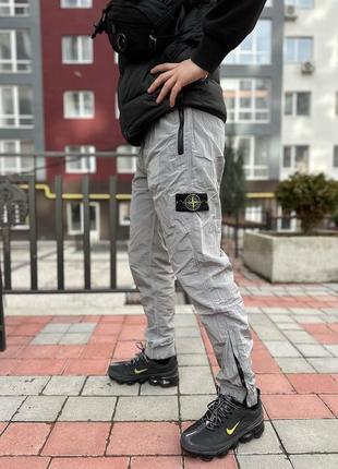 🔘брюки нейлоновые stone island👖2 фото