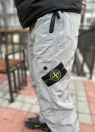 🔘брюки нейлоновые stone island👖5 фото