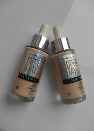 Тональный крем. тональная основа maybelline super stay 24h +vitamin c