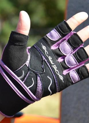Рукавички для фітнесу power system ps-2720 rebel girl жіночі purple xs5 фото