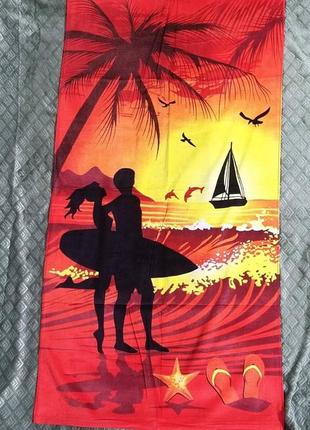 Полотенце пляжное