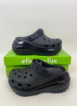 Сабо crocs classic mega crush clog крокси на високій платформі (р. 36-45)6 фото