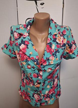 Летний пиджак в цветы