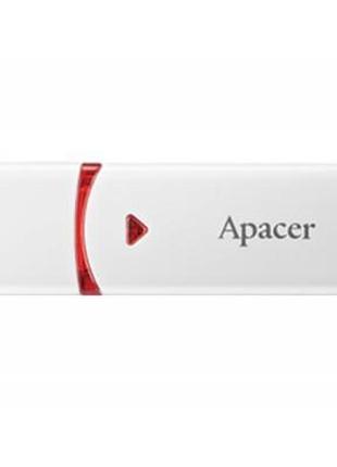 Флеш-накопичувач usb 64gb apacer ah333 white (ap64gah333w-1)