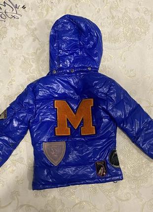 Куртка чоловіча з капюшоном меховим moncler