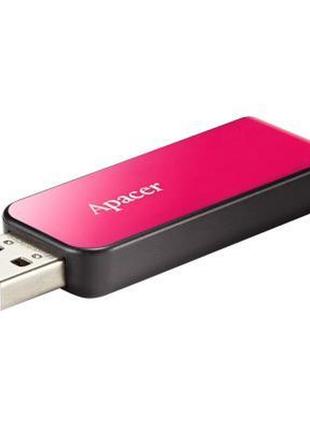 Флеш-накопичувач usb 64gb apacer ah334 pink (ap64gah334p-1)3 фото