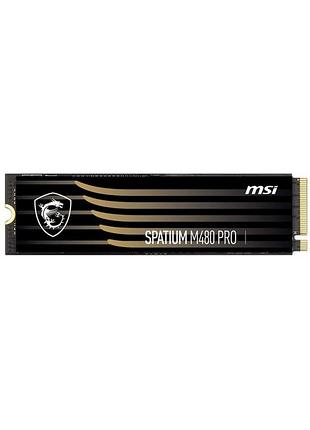 Накопичувач ssd 4tb msi spatium m480 pro m.2 2280 pcie 4.0 x4 nvme 3d nand tlc (s78-440r050-p83)