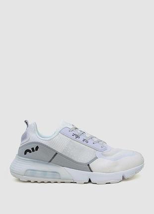 Кросівки чоловічі текстиль, колір біло-сірий, 243r1233-29