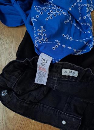 Летний набор для девочки/черные джинсовые шорты/летняя майка/летняя кофта для девочки3 фото