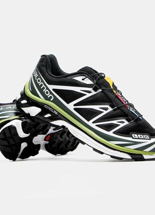 Salomon xt-6 black green lime