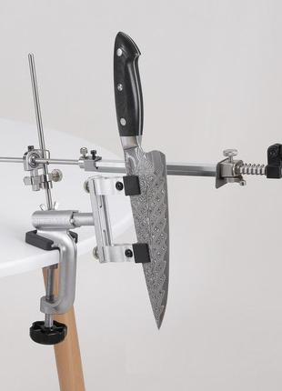 Верстат ruixin pro rx-009 для ножів на струбцині 360° поворотний механізм (4 камені)2 фото