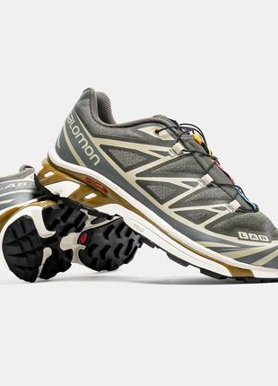 Salomon xt-6 beluga dull gold1 фото