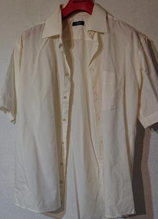 Мужская тенниска рубашка с коротким рукавом xl 2xl 3xl 52 54 56 58 хлопок рубаха большой размер