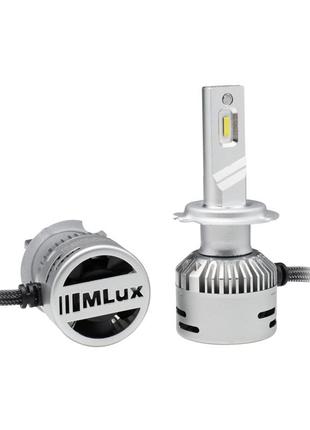 Світлодіодні лампи can-bus mlux led - silver line h7 (h18) 28вт, 5000°к