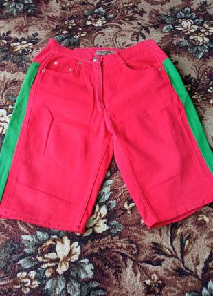 Женская одежда/ джинсовые шорты красные ❤️ 44/46 размер