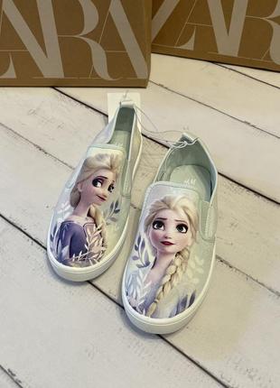 Кеды h&amp;m frozen 34p 22 см мокасины балетки эспадрилии1 фото