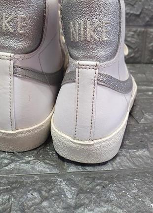 Кроссовки nike blazer mid 77 ess white(оригинал)5 фото