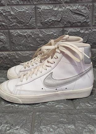 Кроссовки nike blazer mid 77 ess white(оригинал)1 фото