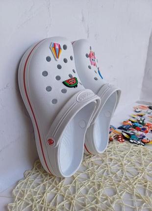 Новые мега стильные мягкие удобные сабо/кроксы/шлепанцы dago в белом цвете, размер 36-411 фото