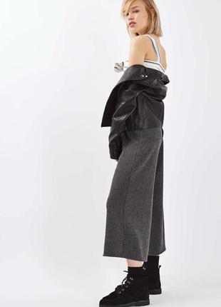 Кюлоти з високою талією широкі штани від pull&bear