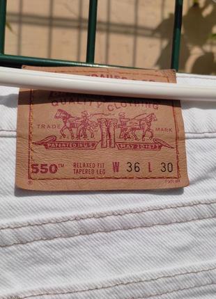 Чоловічі вінтажні джинси levis 550 relaxed fit tareped leg
made in usa4 фото