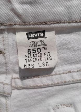 Чоловічі вінтажні джинси levis 550 relaxed fit tareped leg
made in usa7 фото