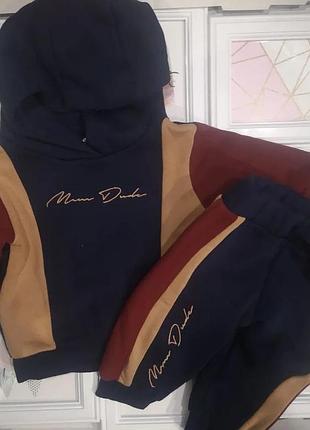 Костюм, на флісі, спортивный, теплий, набір