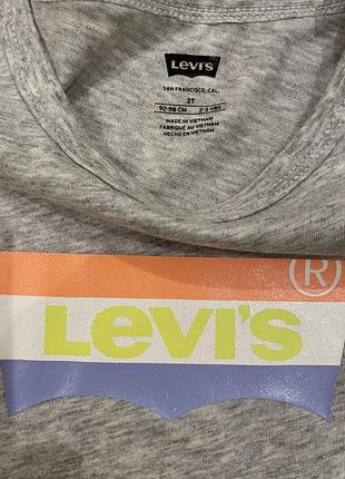 Новая футболка levi's 2-3 года 2