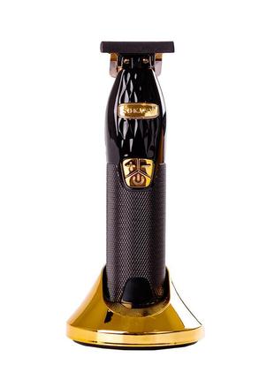 Машинка для стрижки волос аккумуляторная led дисплей, мощный триммер для стрижки sokany sk-lf-9972 dm-11