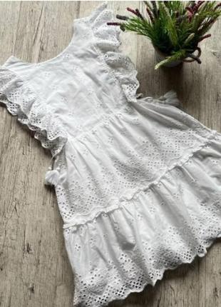 Платье из прошвы zara