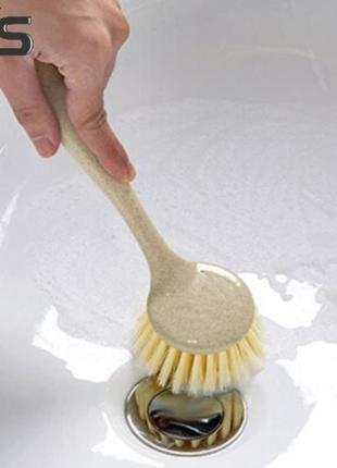 Щітка для миття посуду з жорсткою поліпропіленовою щетиною d&s, 20 см5 фото