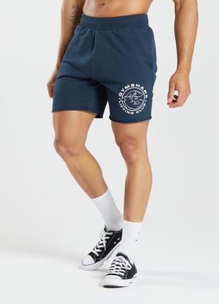 Gymshark legacy  мужские хлопковые шорты для занятий спортом и повседневной носки