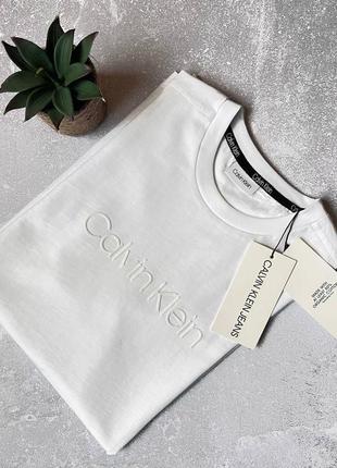 Футболки calvin klein white/black
