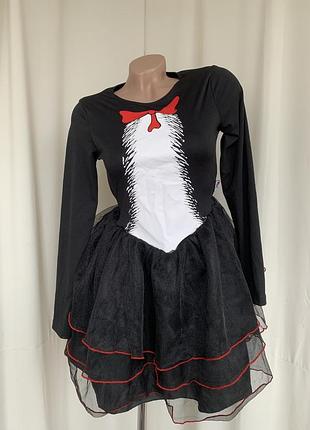 Кішка сукня карнавальна кошка пінгвін 2