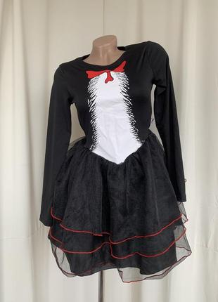 Кішка сукня карнавальна кошка пінгвін 4